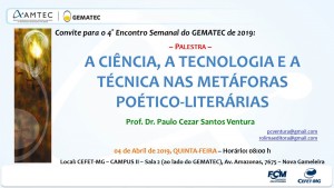 Convite - 4º Encontro Semanal de 2019